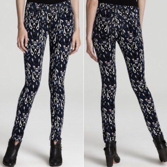 Rag & Bone Paisley Ikat Print Corduroy Skinny Size 25 - Picture 1 of 8